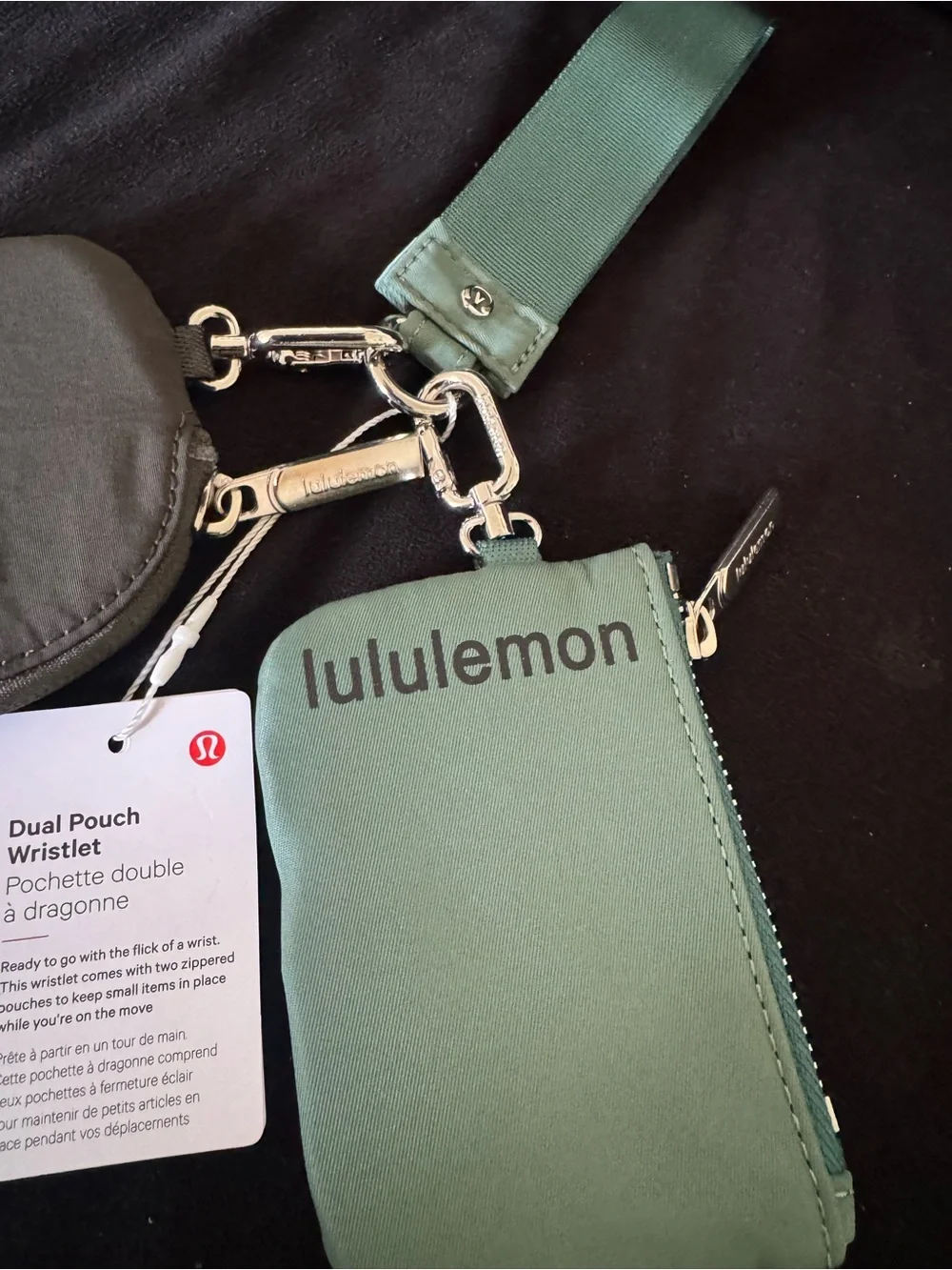 Dual pouch wristlet